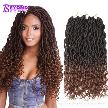 beauty supply curly faux locs crochet hair extensions africa twist jamaican goddess faux braid dreadlocks